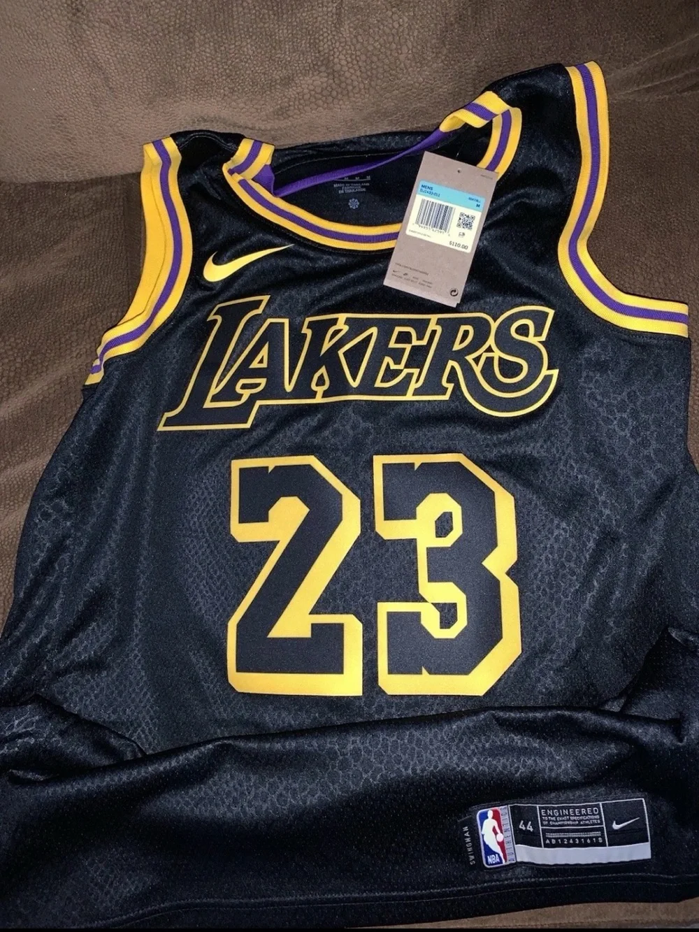6 Lot Lebron James Los Angeles Lakers Swingman Jersey Bundle Size MEDIUM (44)